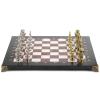 Шахматы подарочные "Средневековые рыцари" 36х36 см камень мрамор лемезит фото 2 — 