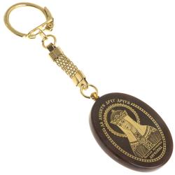 Брелок-оберег с молитвой &quot;Св. мученица Ангелина&quot; камень обсидиан — 