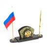 Визитница с гербом и флагом России змеевик фото 2 — 