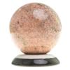 Шар "Антистресс" из розового мрамора 9 см на подставке фото 2 — 