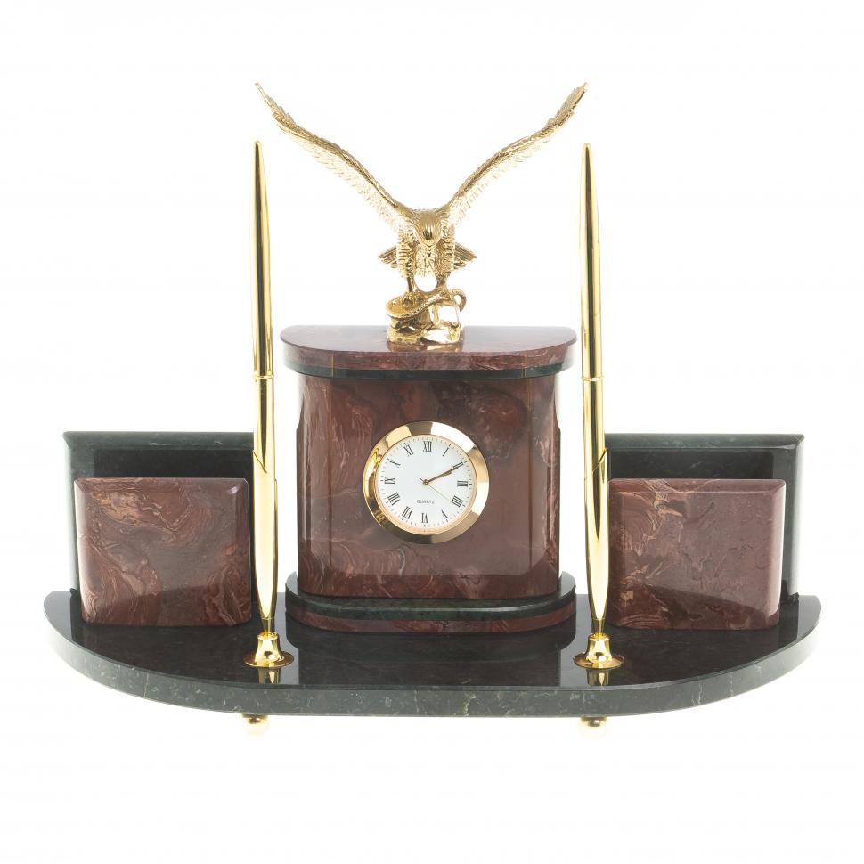 Настольный набор из лемезита "Орел" фото 1 — 