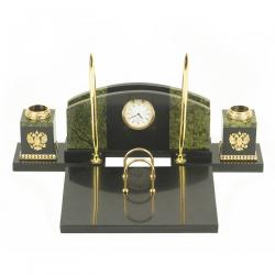 Настольный набор  из змеевика — 