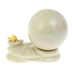 Композиция с шаром &quot;Ангел&quot; из газганкого мрамора — 