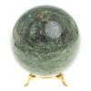 Шар из темно-зеленого змеевика 10 см фото 2 — 