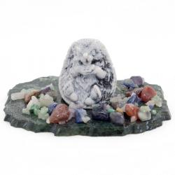 Сувенир из мрамолита &quot;Ежик сидит&quot; — 