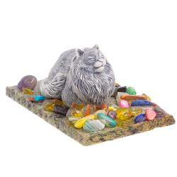 Сувенир из мрамолита &quot;Кошка лежит&quot; — 