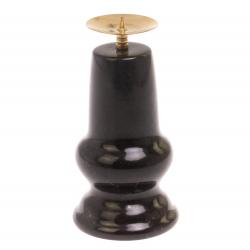 Подсвечник малый из черного змеевика 5х5х10,5 см — 