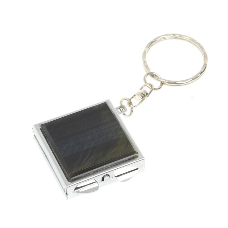 Складное зеркало брелок соколиный глаз квадратное фото 1 — 