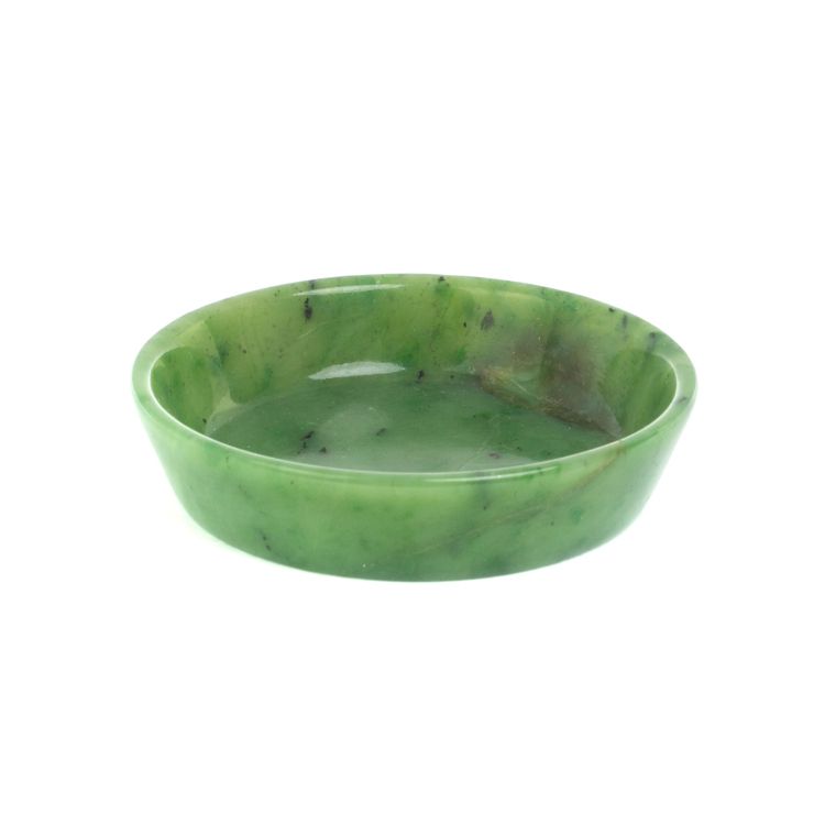 Тарелка Орешница из нефрита 8,5х8,5х2 см фото 1 — 