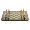 Шахматы "Средневековье" доска 44х44 см камень змеевик фото 2 — 
