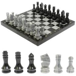Шахматы &quot;Традиционные&quot; мрамор гранит 40х40 см — 