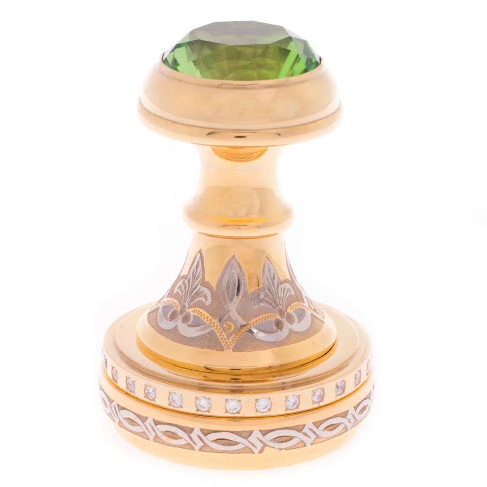 Оснастка для печати "Изумруд" круглая в подарочной упаковке Златоуст фото 1 — 