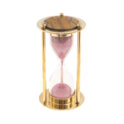 Песочные часы с тигровым глазом в деревянной коробке — 