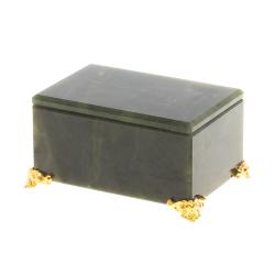 Шкатулка из нефрита 9х6,3х4,5 см — 