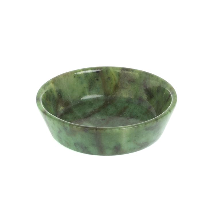 Тарелка Орешница из нефрита 8х8х2 см фото 1 — 