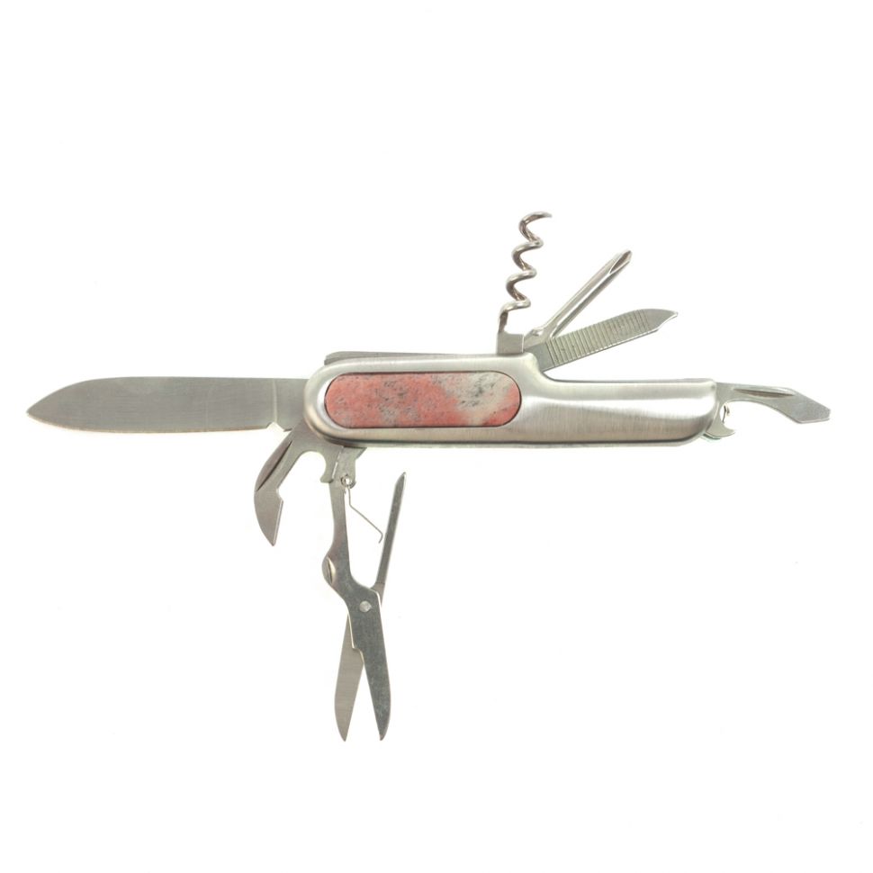 Нож мультитул складной 7 в 1 с камнем пегматит фото 1 — 