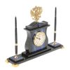 Настольные часы "Герб России" с ручками из лазурита фото 2 — 