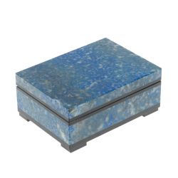 Шкатулка из иркутского лазурита 10х7,5х4,5 см — 