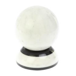 Шар 10 см на подставке из белого мрамора — 