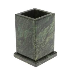 Карандашница из шабровского змеевика 8х8х11,5 см — 