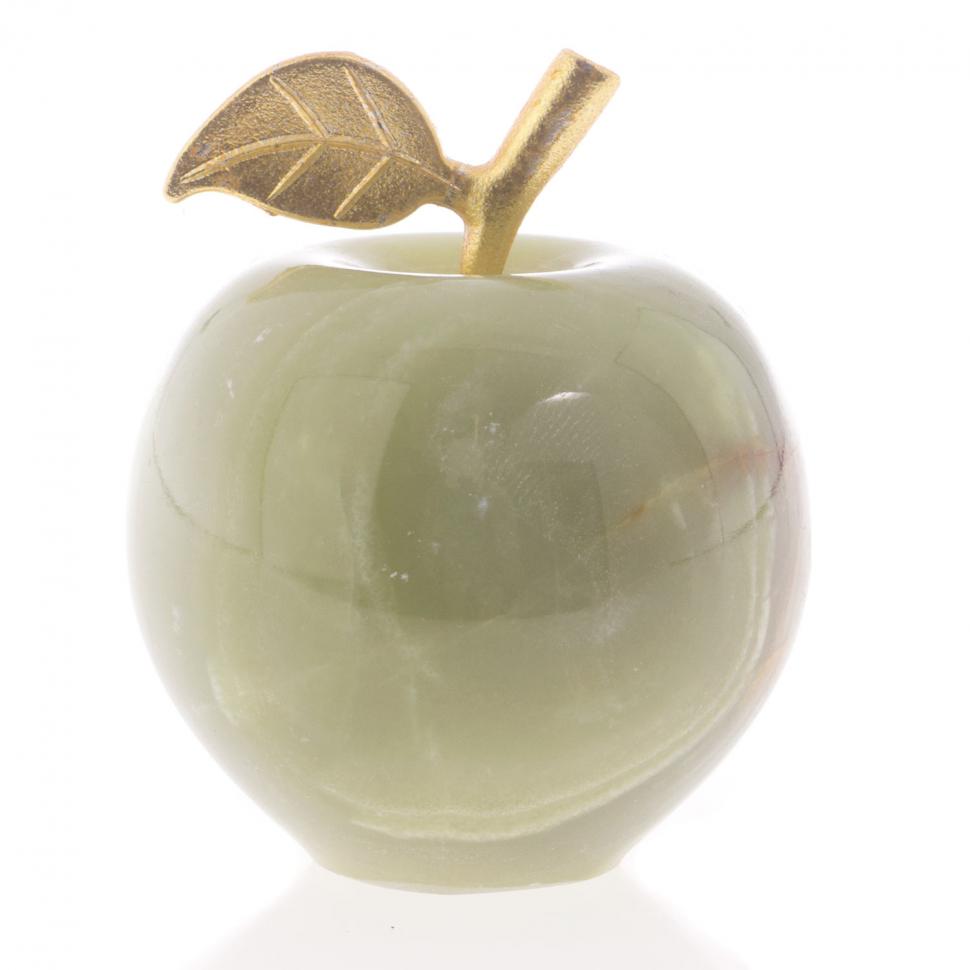 Сувенирное яблоко камень оникс 5,1х6,5 см (2) фото 1 — 
