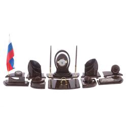 Настольный прибор &quot;Авангард&quot; камень обсидиан — 