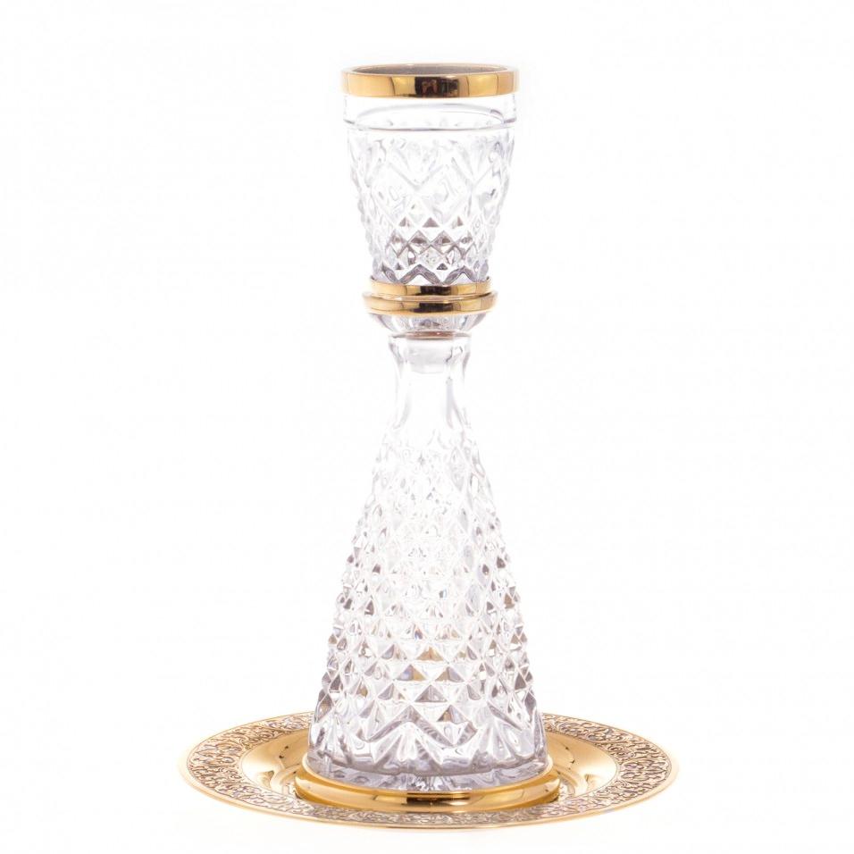 Набор водочный "Эгоист" графин со стопкой на блюде Златоуст фото 1 — 