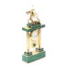 Каминные часы "Святой Георгий" из малахита и бронзы Златоуст фото 2 — 