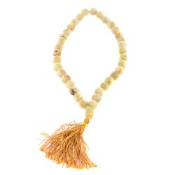 Четки из зеленого оникса 35 бусин круглые — 