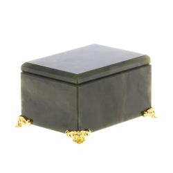 Шкатулка из нефрита 9х7х5 см — 