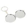 Складное зеркало брелок из соколиного глаза круглое фото 3 — 