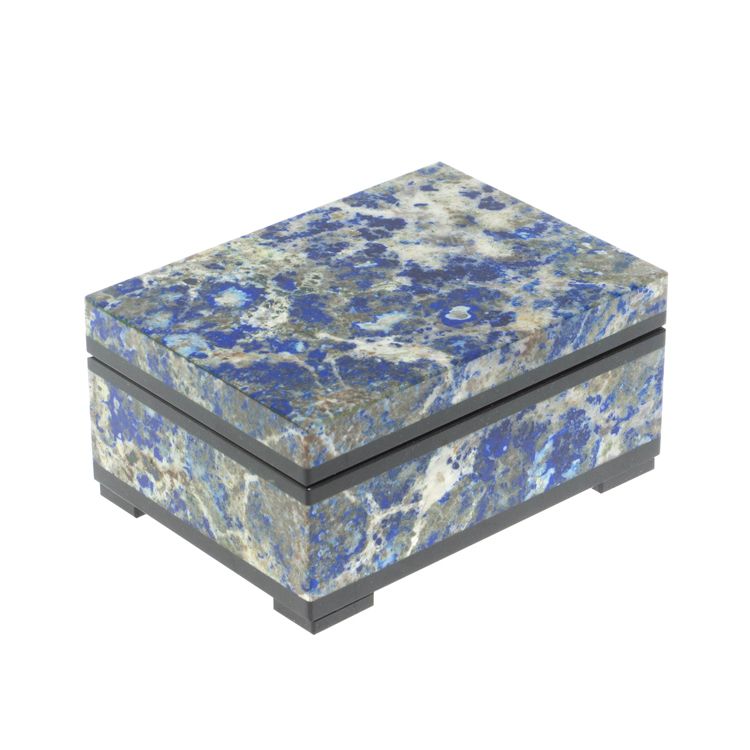 Шкатулка из афганского лазурита 10х7,5х5 см фото 1 — 