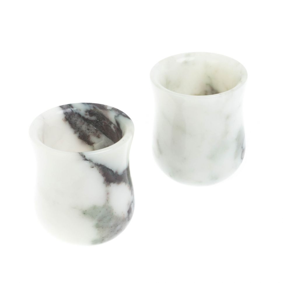 Набор стопок из саянского мрамора 5х5х6 см фото 1 — 