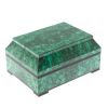 Малахитовый ларец 17х13х8,5 см фото 1 — 