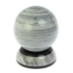 Шар на подставке из серого мрамора 9,5 см — 