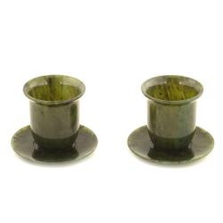 Кофейная пара из нефрита (2 чашки, 2 блюдца) — 
