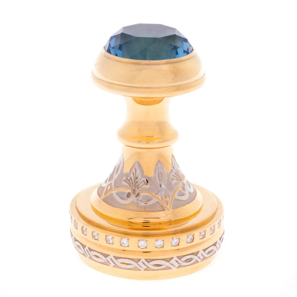 Оснастка для печати "Аквамарин" металлическая в подарочной коробке Златоуст фото 1 — 