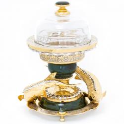 Икорница &quot;Два осетра&quot; из нефрита Златоуст — 