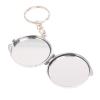 Складное зеркало брелок из родонита круглое фото 3 — 