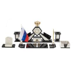 Настольный набор &quot;Герб&quot; из мрамора — 