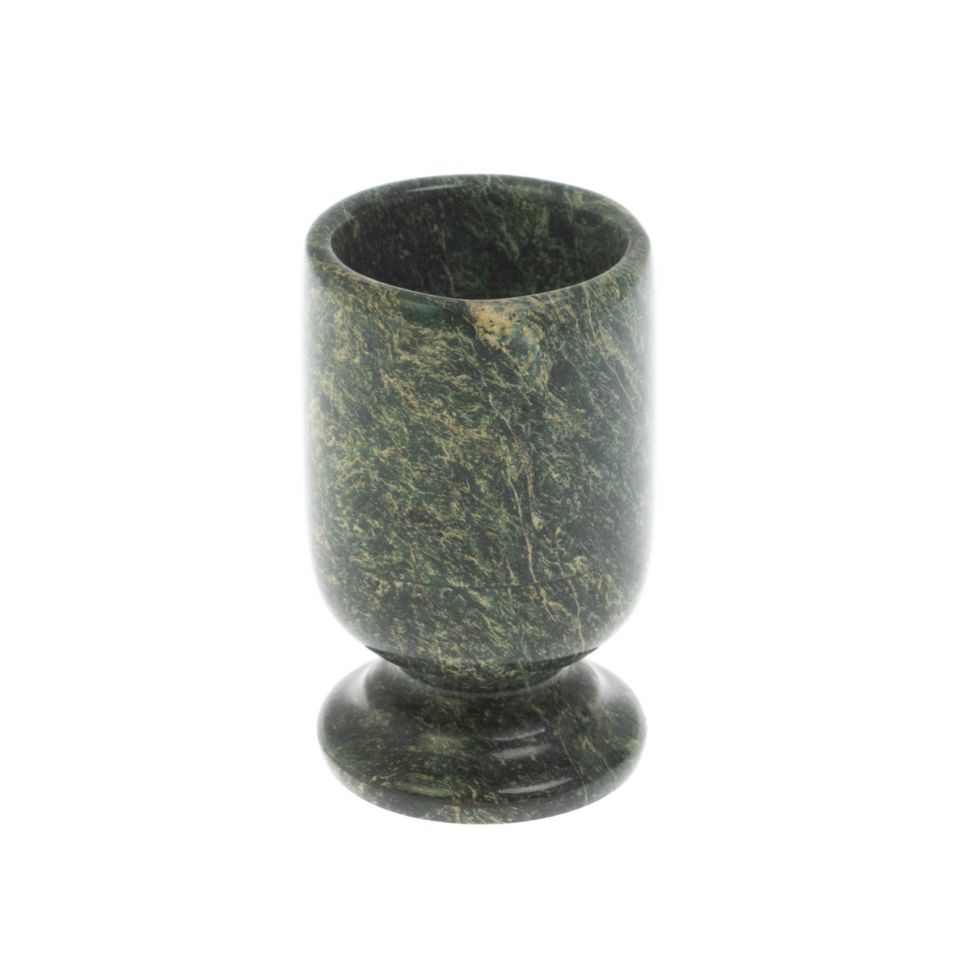 Карандашница из шабровского змеевика 5,5х5,5х9 фото 1 — 