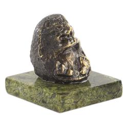 Сувенир из бронзы и змеевика &quot;Ежик&quot; — 