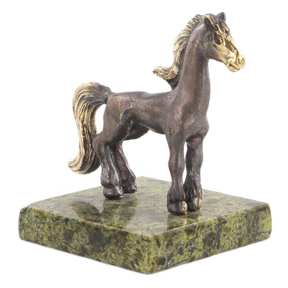 Статуэтка из бронзы на подставке "Лошадка" фото 1 — 