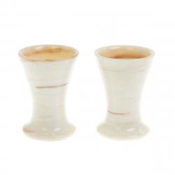 Набор стопок 2 шт для рома из газганского мрамора 5,3х7,5 см — 