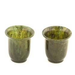 Пара чашек из нефрита для кофе — 