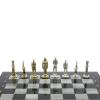 Шахматы "Великая Отечественная война" из серого мрамора доска 40х40 см фото 5 — 