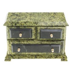 Ларец для украшений &quot;Комод&quot; камень змеевик — 