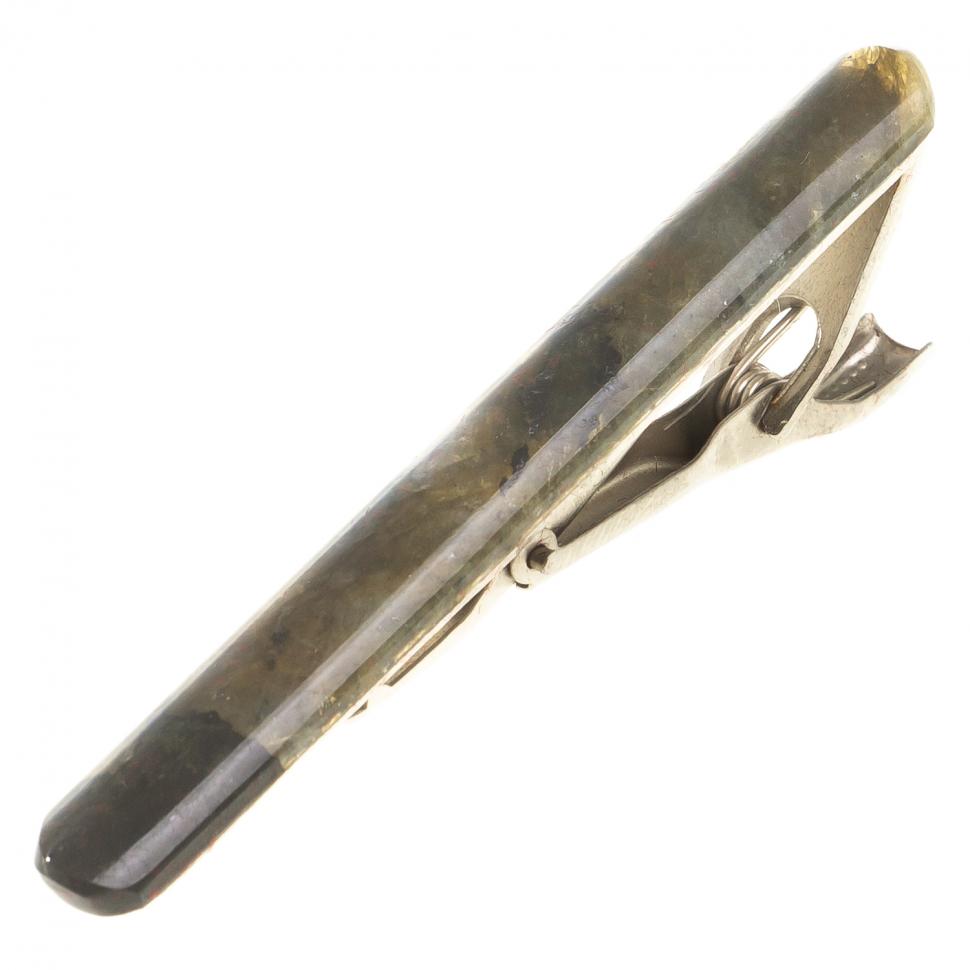 Зажим для галстука с камнем лабрадор фото 1 — 