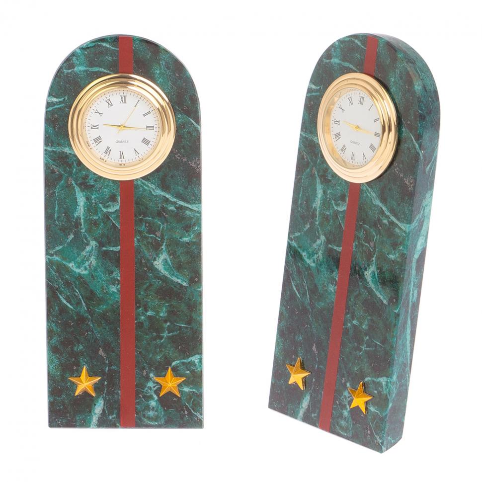 Часы "Погон лейтенант МВД" нового образца змеевик фото 1 — 