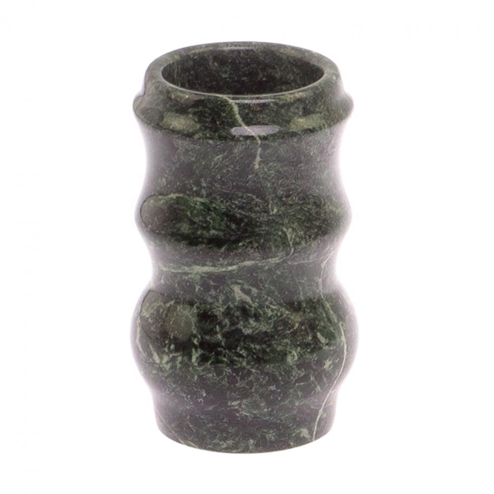 Карандашница круглая из змеевика фото 1 — 